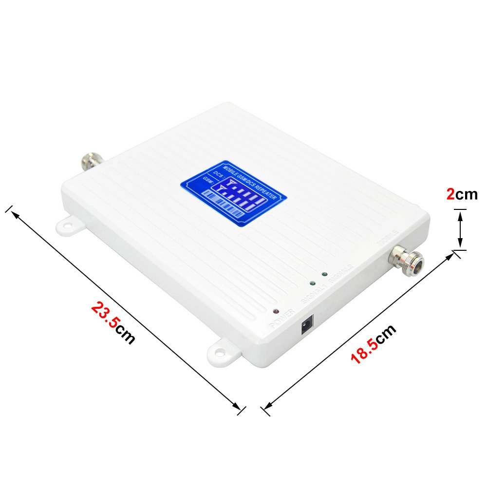 Hot sale dual Band Signal Booster 900 1800 2100 Mhz Mobile Network Booster 3G 4G Gsm Repeater/Amplifier